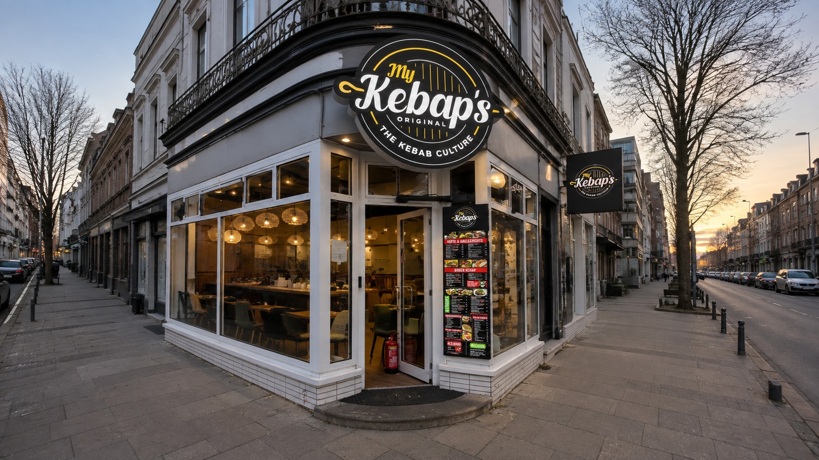 My Kebap's ışıklı tabela uygulaması